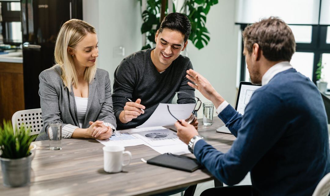 Career coach talking through a plan with a client